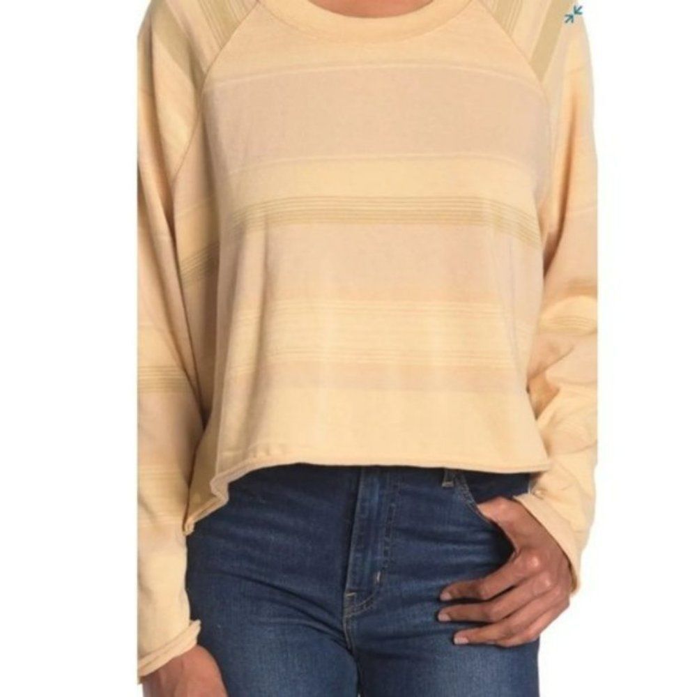 Free People Baja Sunshine Combo Crop Long Sleeve NWT - Size XS